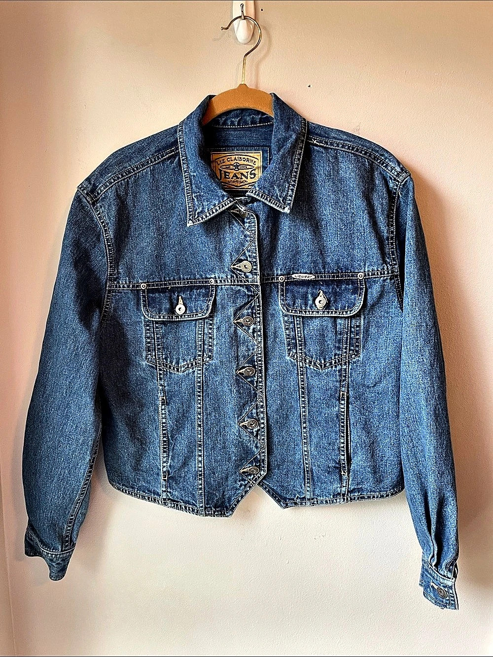 Liz Claiborne Denim Jacket in Blue